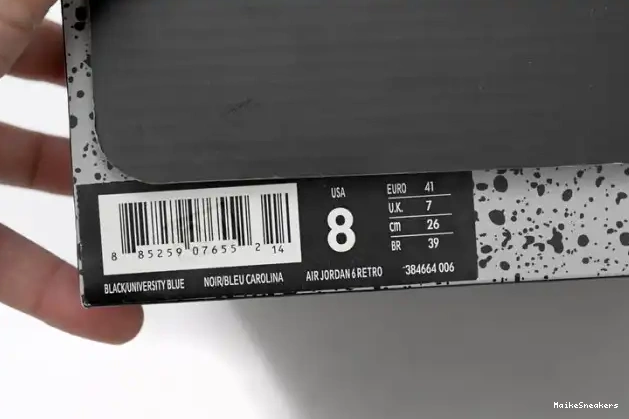 MaikeSneakers Retro Jordan Air 384664-006 6 UNC 0531